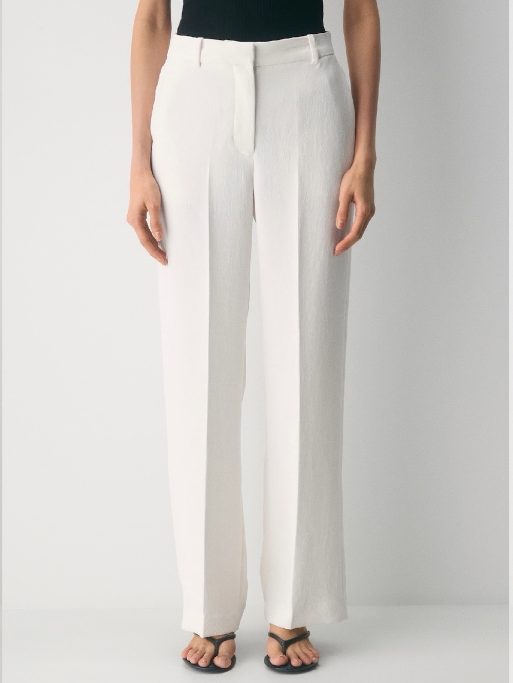 Aritzia Agency pant, Crepette; light birch, size 8 tall